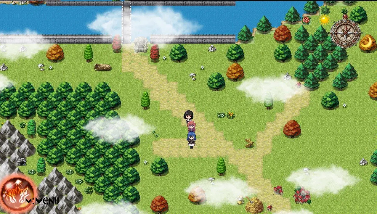 Luna JRPG world map gameplay screenshot